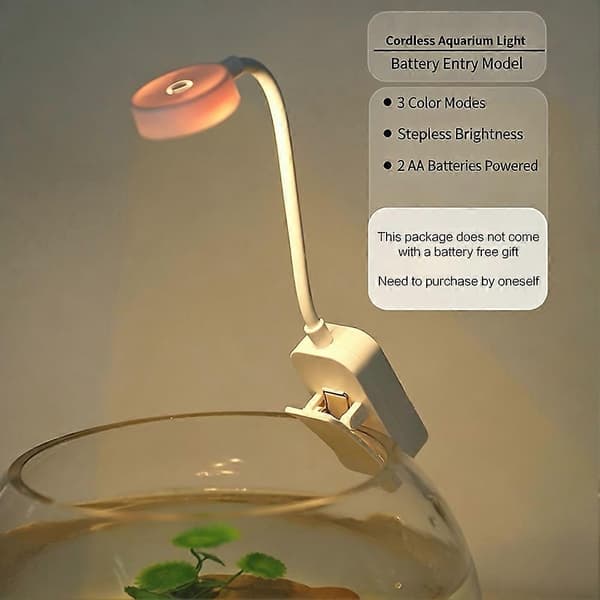 Mini Clip On Akvarielys Energibesparende Læsning Sent Om Aftenen 3pcs