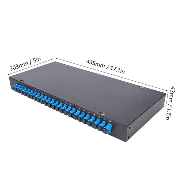 24 Kjerne 24 Port SC Fiber Patch Panel Optisk Terminalboks