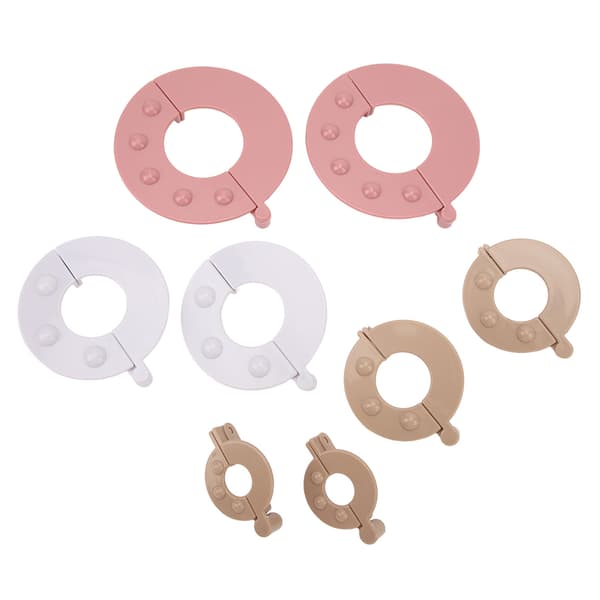 8 st Pompom Maker Kit DIY Ullstickning Hantverk Fluffboll Väv Effektivitetsverktyg