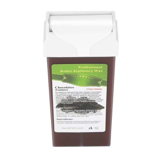 100g Depilatory Wax Roller Krop Ben Bryst Arm Bikini Armhule Hårfjerning Roller Voks Chokolade