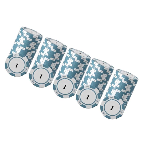 20 st Pokerchips Set Tydlig Utskrift Stora Siffror Professionella Spelräkningsbrickor för Brädspel