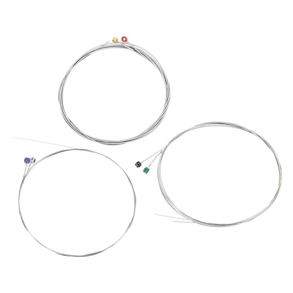 Elgitarrsträngar 6-strängars set ersättningssats nickel legering tillbehör silver