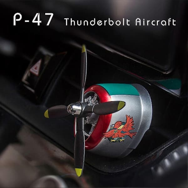 P-47 Luftfrisker Ventilationsclips: Raiden Fighter Model Bil Luftfrisker - Langvarig Lugtfjerner til Mænds Biler B