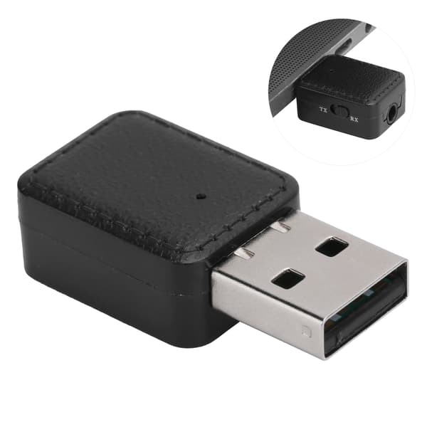 Bluetooth 5.0 Audio Receiver Transmitter 2 i 1 USB Højttaler Musik Adapter Plug and Play