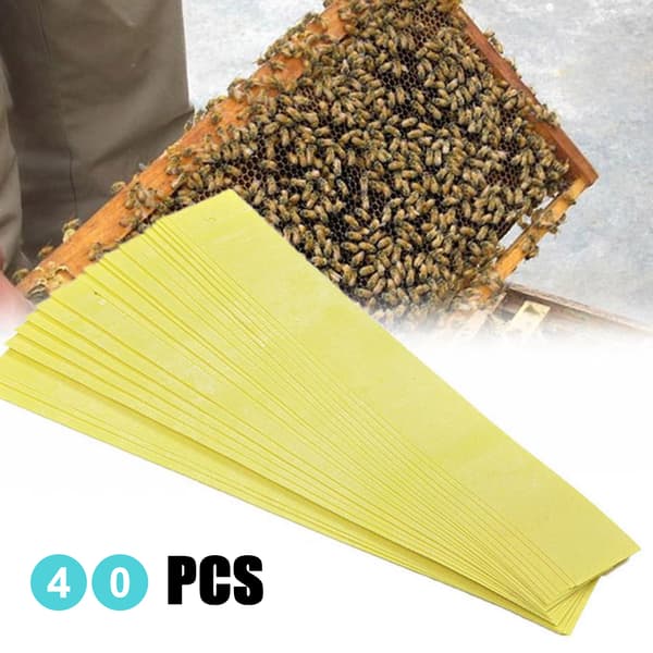 40 stk. Manhao Fluvalinat Midd Strips Varroa Behandling for Birøkt