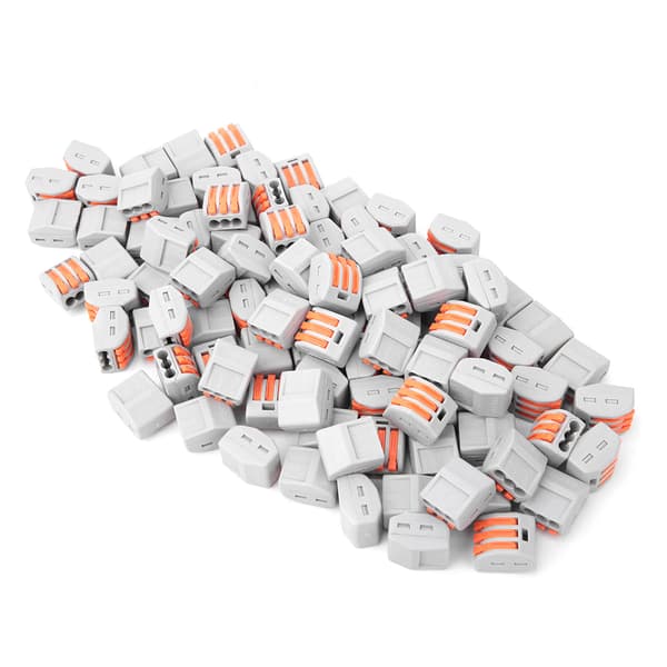 100 st PCT213 Snabb Kopplingsplint 3-portars Terminalblockadapter