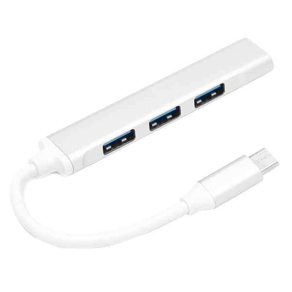 4 i 1 USB C Hub-adapter med 4 porter OTG Multifunksjonell dokkingstasjon-splitter