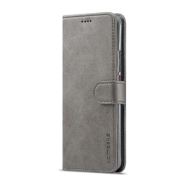 LC.IMEEKE Plånbok Läder Stativfodral för Mate 20 Pro Grey