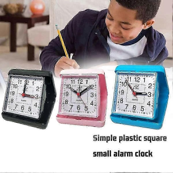 Väckarklocka Bärbar Inget Tick Snooze Tyst Liten Sängklocka Red