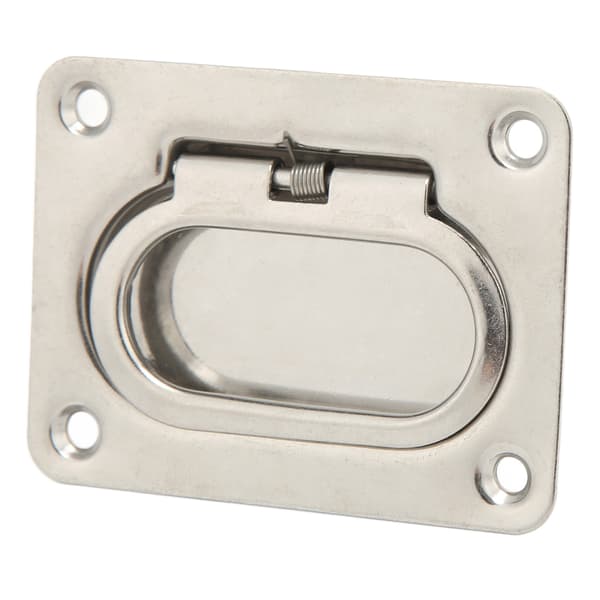Båt Pull Flush Løftehåndtak 76x57mm 304 Rustfritt Stål Polert Luke for RV Yacht