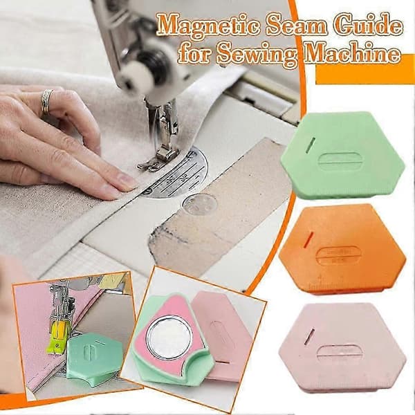 Magnetisk sømguide til symaskine, polygonal sømguide sømguide Green