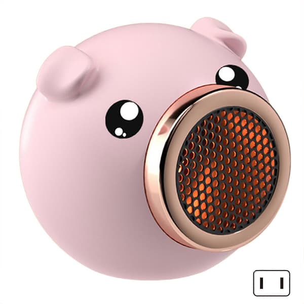 Bærbare elektriske romvarmere Kompakt og bærbart design Avslappende soveromsatmosfære Pink US plug