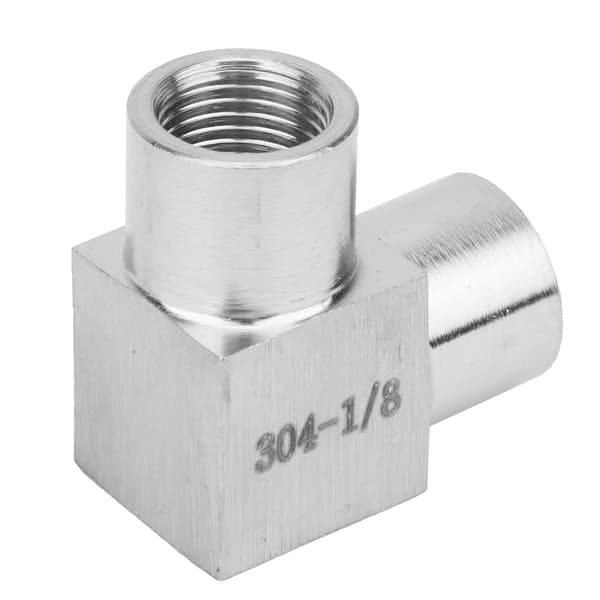 BSPP Dobbelt Indvendigt Gevind Albueforbindelse Retvinklet Rørfitting Adapter til Vand Luft Olie 1/8in