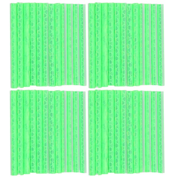 4-pack Gröna Cykelekrar Reflex Varningsreflexrörklämmor