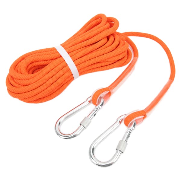 Statisk klätterrep 8mm Orange Säkerhetsträning Berg Utomhusövning