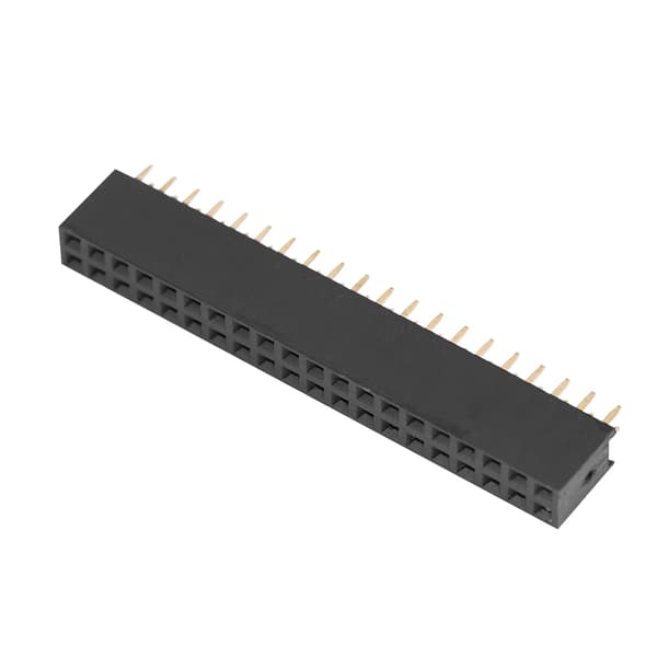 5 stk. 2 x 20 Pins 2,54 m Pitch Hun Dual Row Short Pin Headers til Raspberry Pi