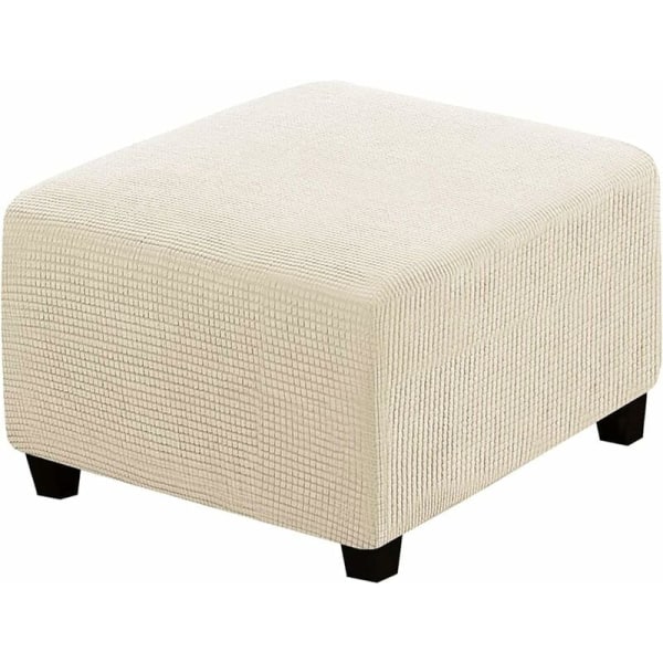 Square low stool protective cover (natural color), for indoor and outdoor furniture protection