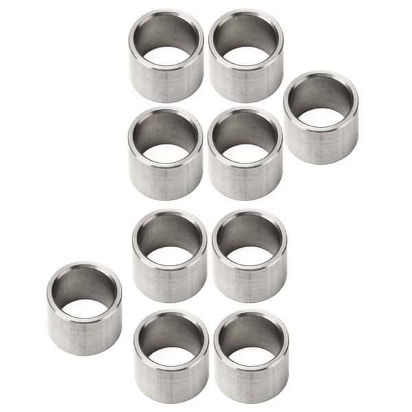 10 stk. 15 mm OD 12 mm ID Rustfrit Stål Skive Spacer Hardware Tilbehørssæt