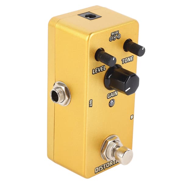 Elektrisk Guitar Effektpedal Enkelt Blok Mini Modulation Forstærker Simulation Pedal Gylden Distortion