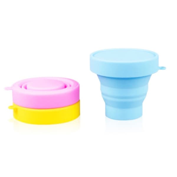 170ML Hopfällbar Silikon Resemugg Lätt Infällbar Kopp för Picknick Utomhus