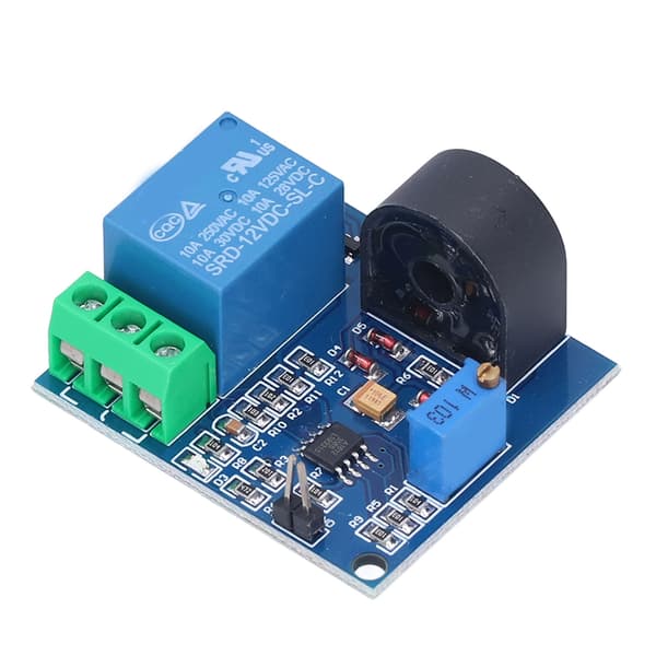 AC Strøm Detektions Sensor Modul 12V Relæ Beskyttelse 5A Overstrømsbeskyttelse Switch Output