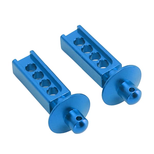 2 stk. aluminium karrosseripost opgraderingsdele til Traxxas Mini E Revo Slash 1 16 Blå RC tilbehør