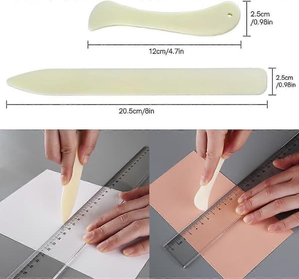 Paper Crafting Alignment Guides 9 Pieces Creative Positioning Pieces Card Corners Helpers with Bone Folder Tool Stamping Corners Paper Craft