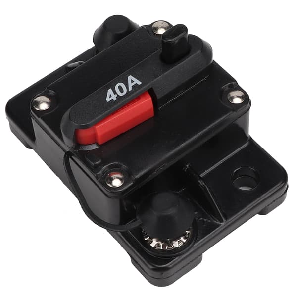 12V 30A 40A 60A Bil Stereo Audio Nulstillingsbar Inline Strømafbryder Selvgendannelsessikring 40A