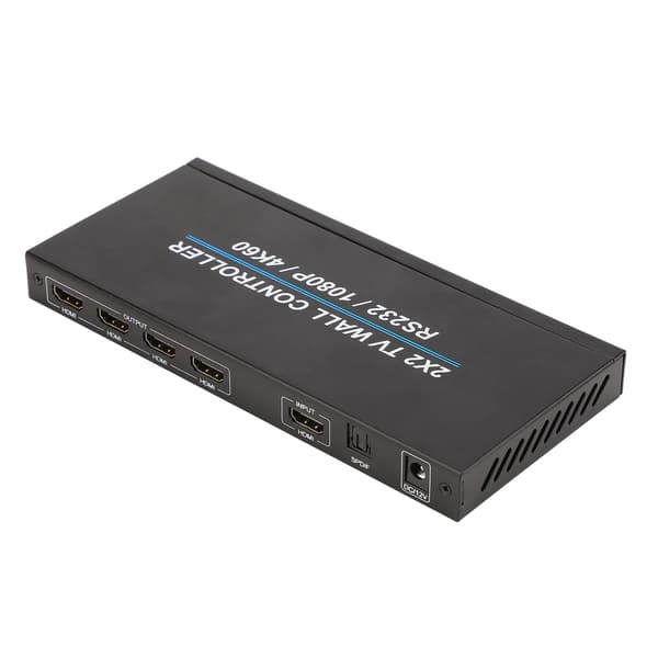 2x2 HD Multimedia Interface Video Wall Controller 4K 60Hz Display 180 Graders Rotation TV Wall Controller 110-240V US Stik