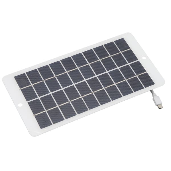 10W 5V solpanel type C bærbar oplader til telefonsikkerhedsovervågning
