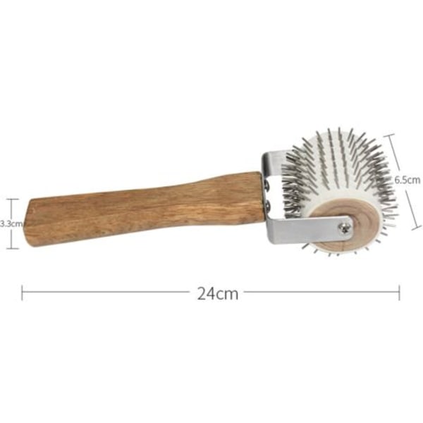 Trähandtag Roller Honey Cutter Gaffel Propolis Catcher Propolis skrapa Splitsare Gummiplatta Kupa Bikupa Hållare Beeswa