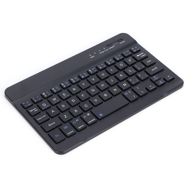 Mini Bluetooth Tastatur Sort 7 Tommer Bærbar 59 Taster Computertilbehør HB030B