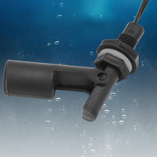 2 st PP Tank Vattennivåsensor Kontroll Horisontell Flytande Montering Flottörbrytare (C Typ)