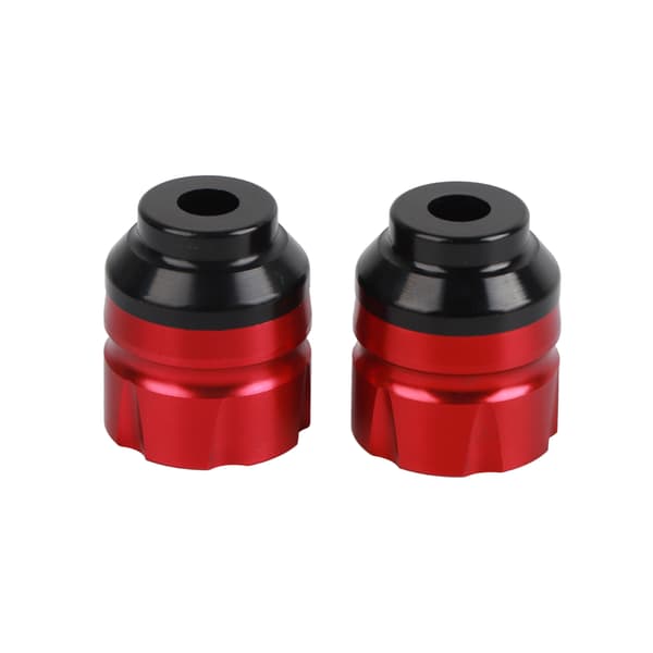 Forgaffelramme Slider CNC Aluminiumlegering Rustsikker Stilfuld Universal Crash Protector til Motorcykel Rød