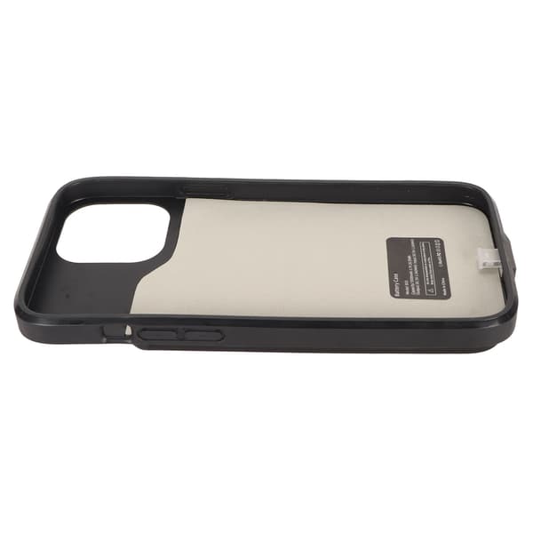 6,7 tommer 5500mAh Power Bank Opladningsetui til iPhone 12 Pro Max Sort