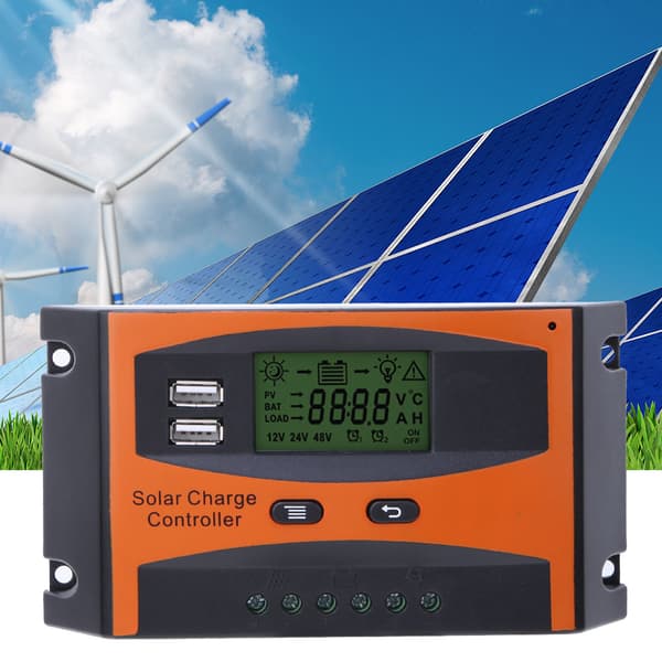PWM Solar Charge Controller 12V 24V Automatisk Identifikation 20A Solpanel Regulator