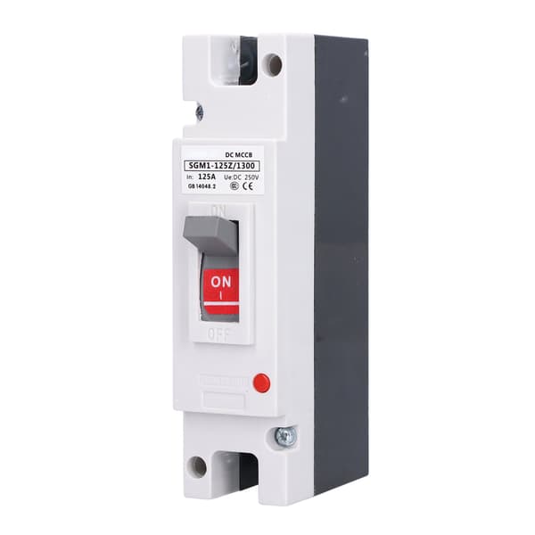 Solcelle Batteribeskyttelse 125A 250V DC MCCB 1P Strømafbryder Switch Isolator Beskytter