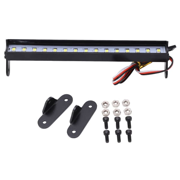 1 10 RC Takljusramp Universal Vit 15 LED-lamppärlor Monteringsfästen för RC Crawler Bil