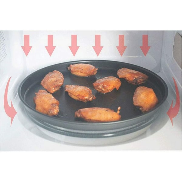 2 pyöreän pizzapellin set , tarttumaton, pizzauunille, grillaukselle ja keittiötarvikkeille - 22, 9 cm, 28 cm, musta