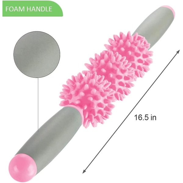 Relax Fascia Stick Massage Sport Roller (Rosa),