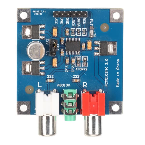 DAC Audio Decoder I2S Input 32 Bit 384KHz Modul med 3,5 mm Hovedtelefonudgang til Effektforstærker