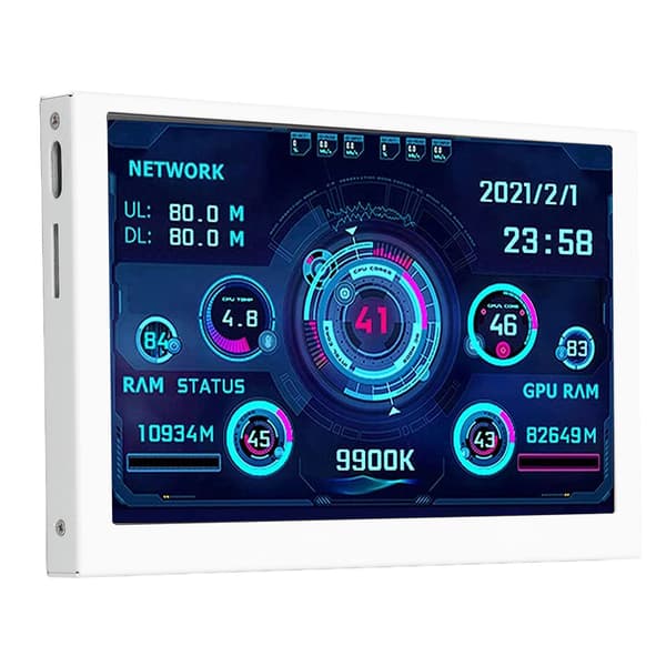5 tommer Dator Temperatur Monitor IPS USB Mini Skærm PC Sensor Panel Display CPU GPU RAM Data Monitor til Windows