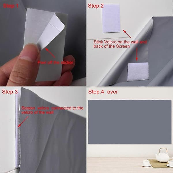16:9 Ultra HD Projector Screen with Ambient Light Rejecting, Portable Video Screen