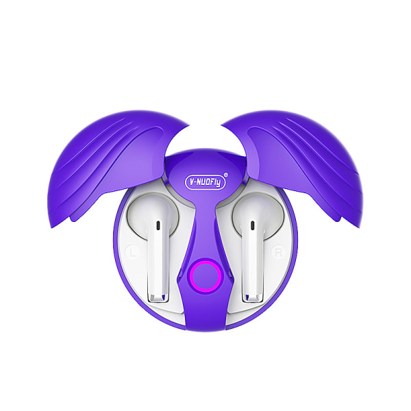 Angel Wings Bluetooth Headset Purple