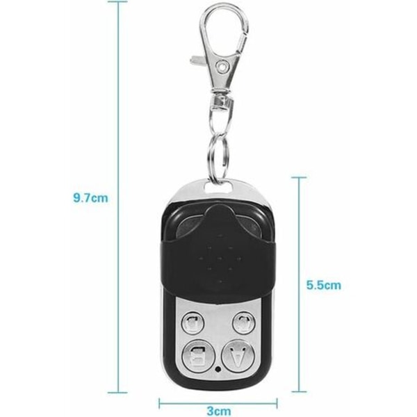 3 universal set automaattisen portin taajuudelle 433,92 MHz kiinteä koodi, 4 painiketta jopa 4 oven ohjaamiseen