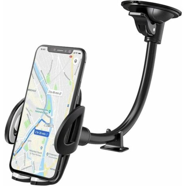 Biltelefonholder Sugekop Bærbar bilholder til forrude med 360° rotation til smartphone, GPS-enheder