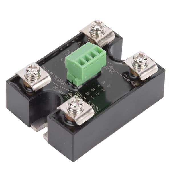 BERM Dobbeltkanal SSR DC-styring AC Enkeltfaset Solid State Relæ 24-480VAC 10A BERM SK10DA