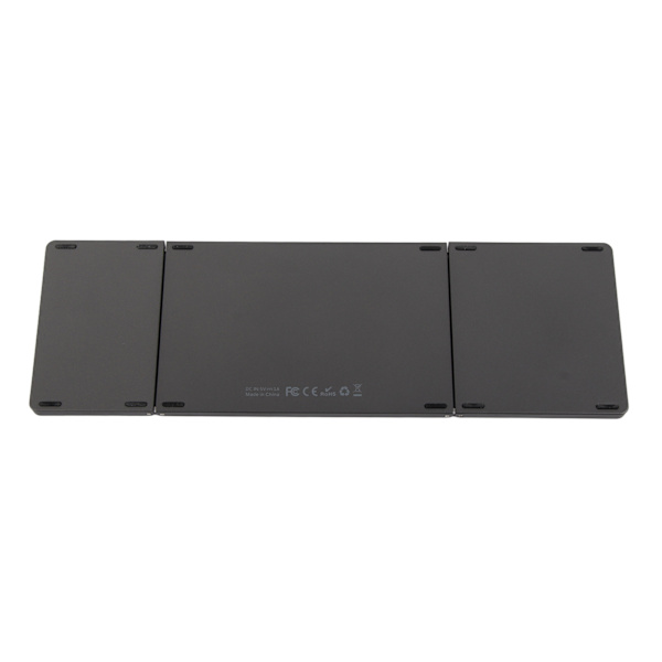 Bluetooth Triple Fold Trådløst Tastatur Multi Enhedsforbindelse til Laptop Tablet Telefon Grå Sort