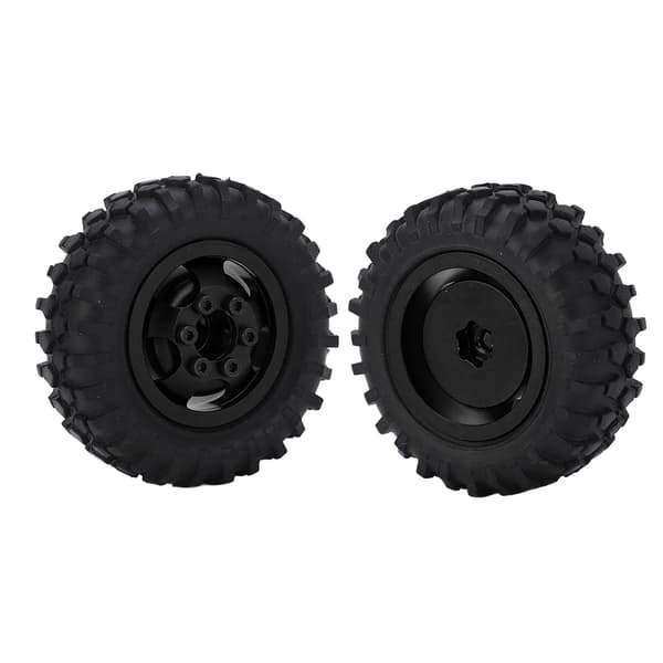 2 stk. 55 mm metalfælge dæk sæt til Axial SCX24 1 24 RC bil sort