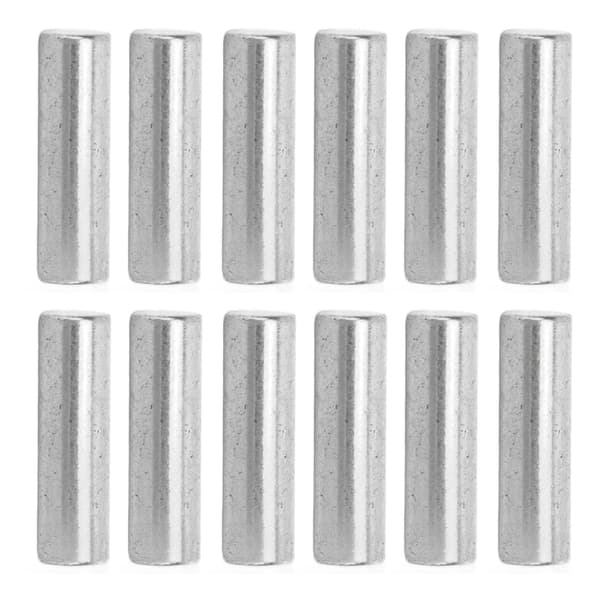 12 st pickupmagnetstavar ersättning elgitarr pickup metall magnetiska kolumner silver